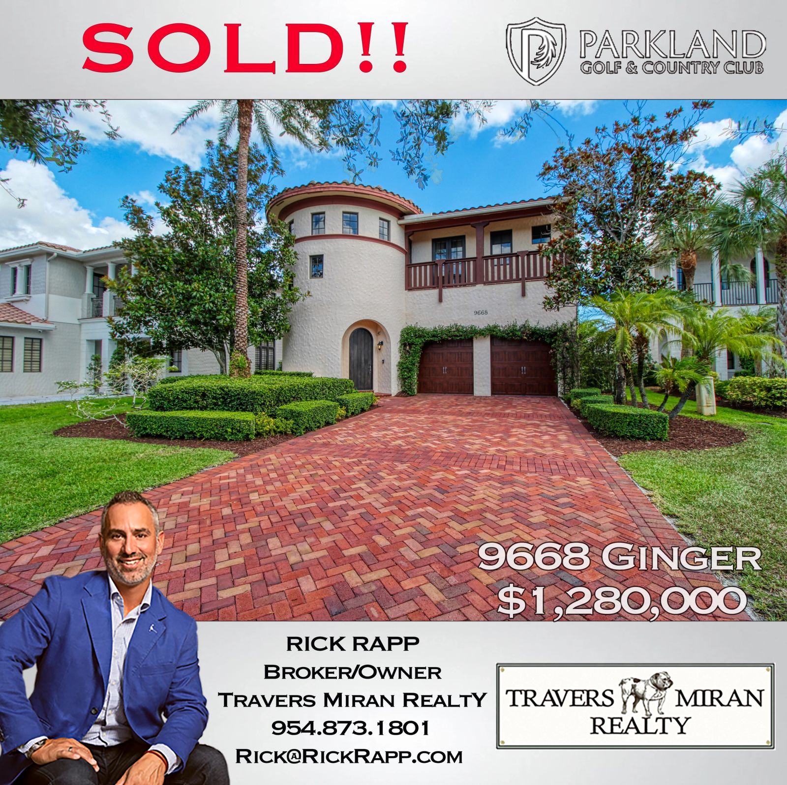 Recent Parkland Golf & Country Club sale by Rick Rapp